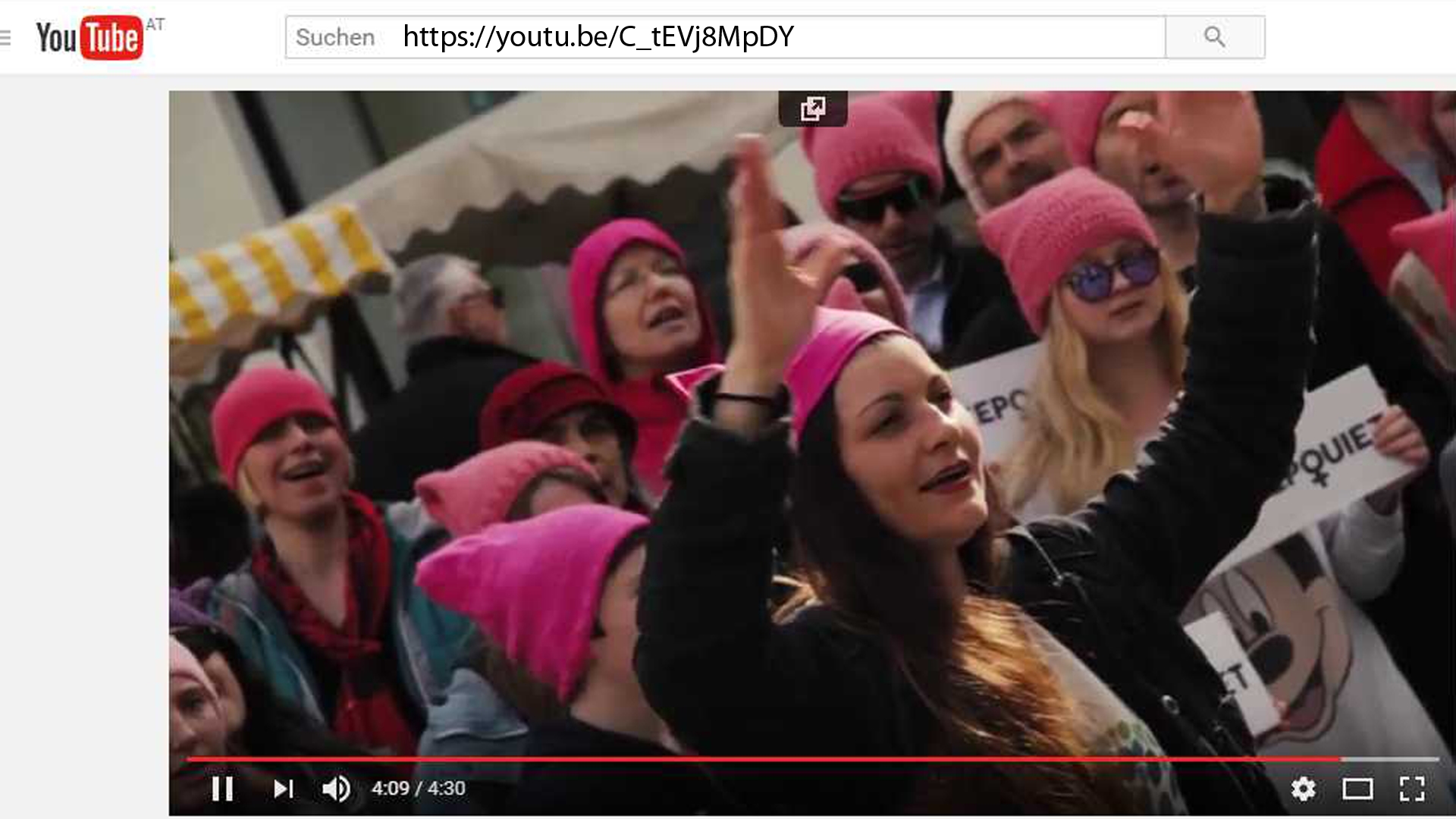 Pink-Flashmob in Wien